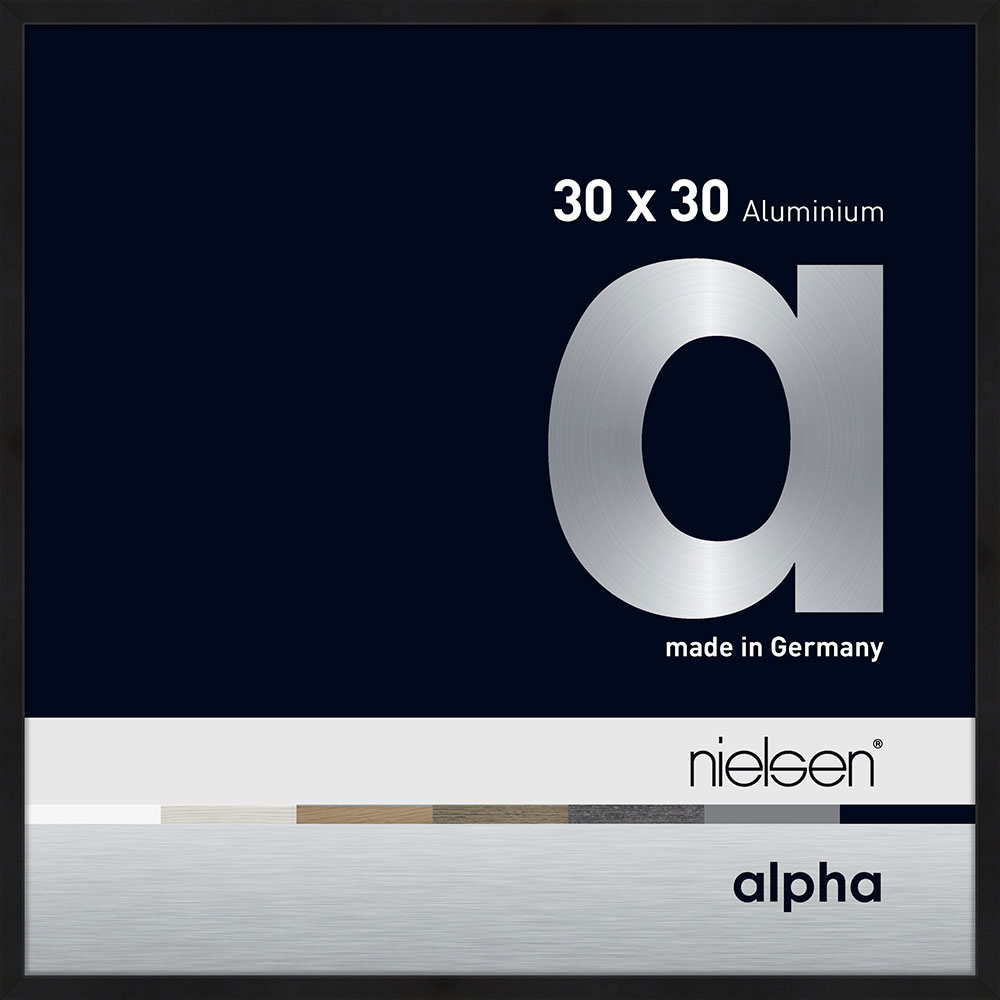 nielsen Cadre Alpha 30 x 30 cm Noir anodise