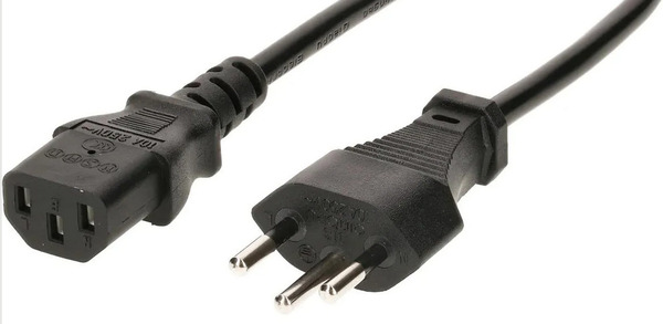 Max Hauri Cable 3 m C13-T12 alimentation 3 poles