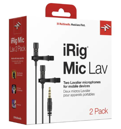 IK Multimedia Microphone iRig Mic Lav 2-pack