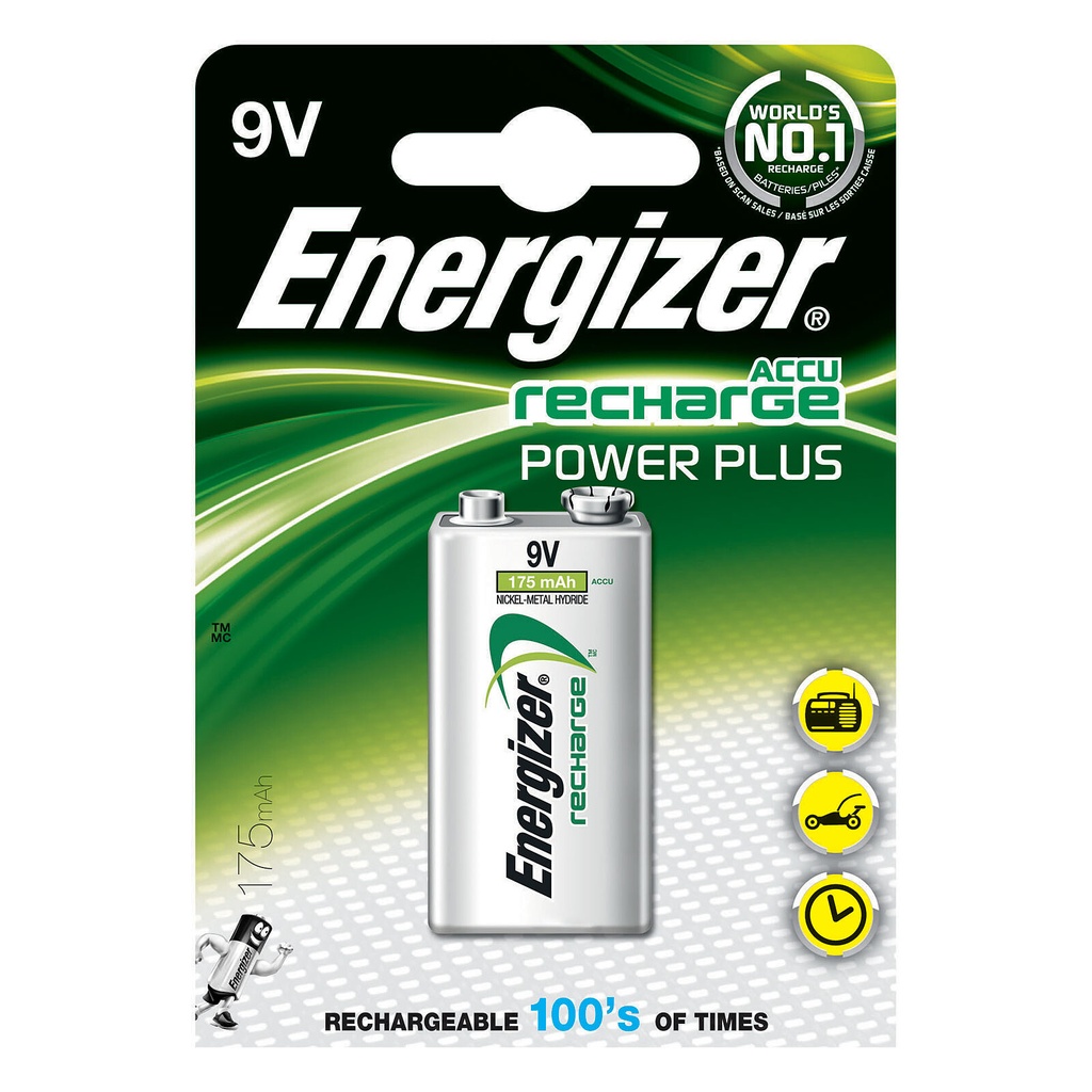 Energizer HR22 Accu Rechargeable 9V