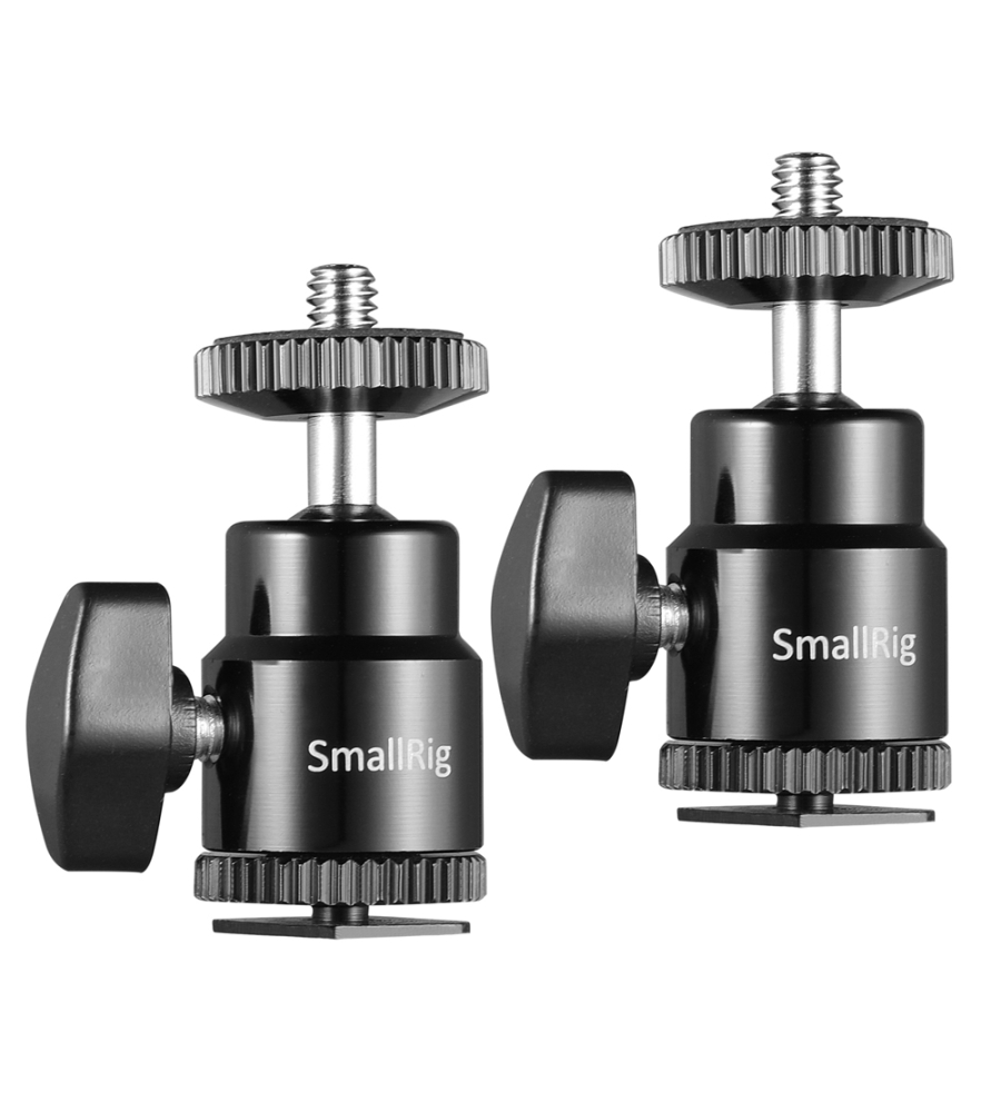 SmallRig 1/4" Camera Hot Shoe Mount with Additional 1/4" Screw (2 pcs) 2059