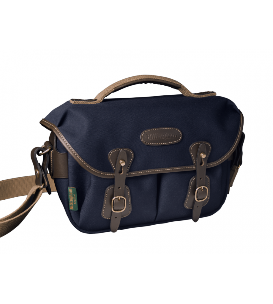 BILLINGHAM Small Pro - Navy Canvas/Chocolate