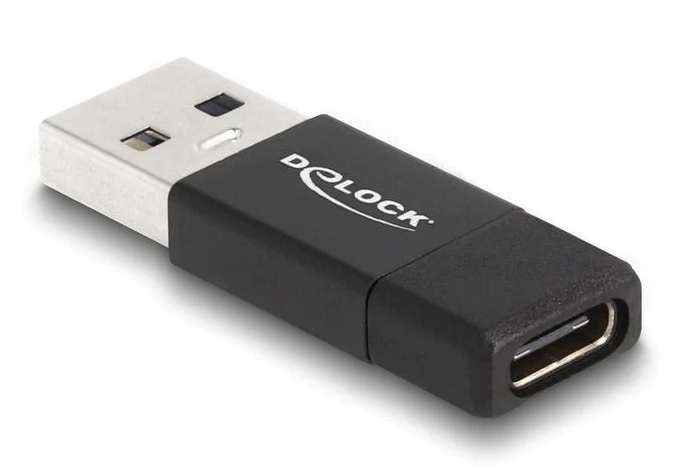 Delock Adaptateur USB 3.2 Gen 2 (10 Gbps) Connecteur USB A - Prise USB C