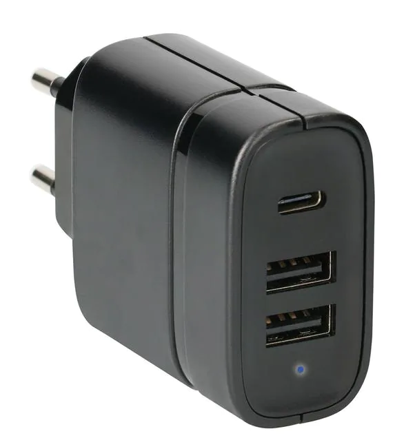 Max Hauri Alimentation USB 2x USB A, 1x USB C 15 W, 5 V