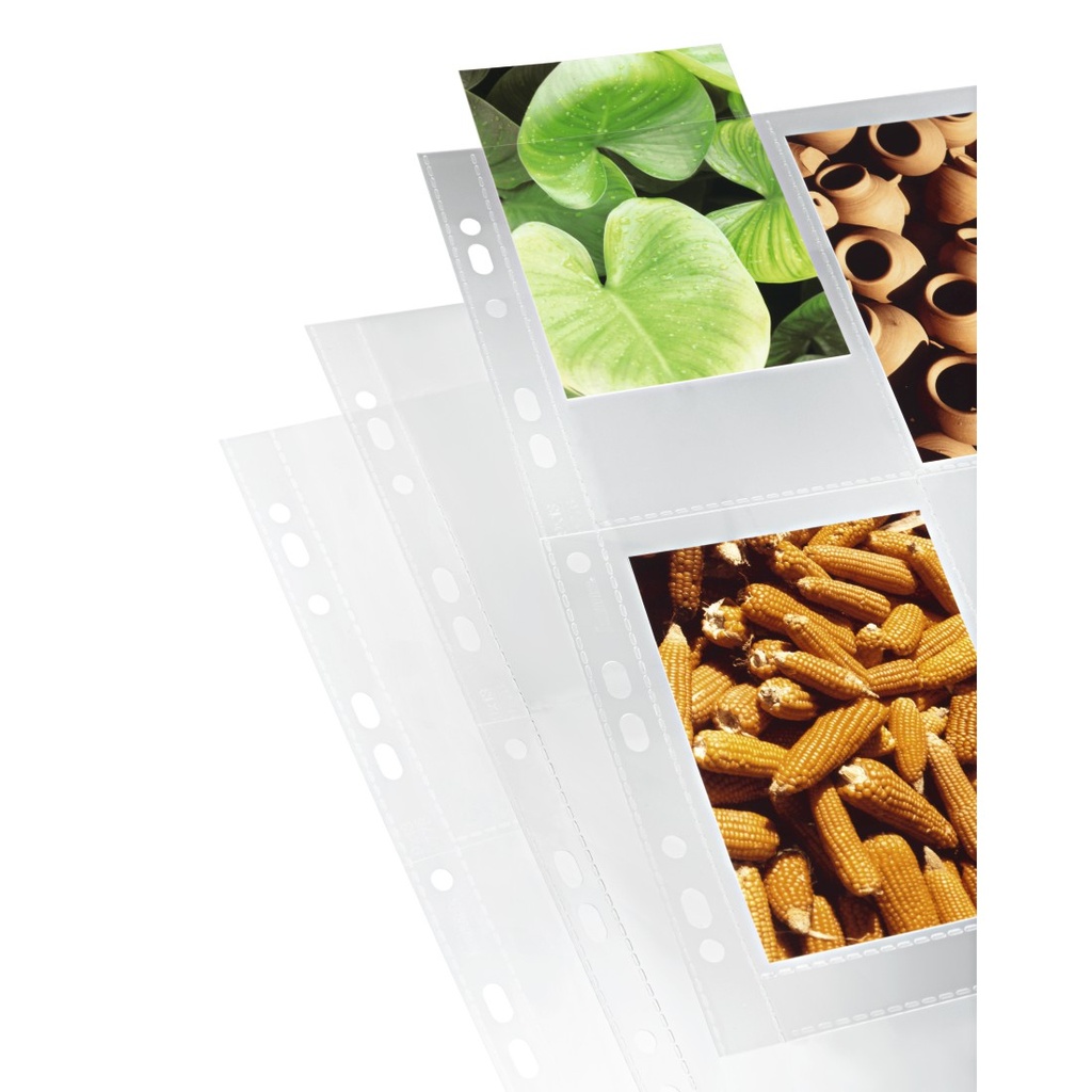 Hama Pochettes photo, DIN A4, 4-8 photos au format 10x15 cm, transparentes, 10 pièces 9777