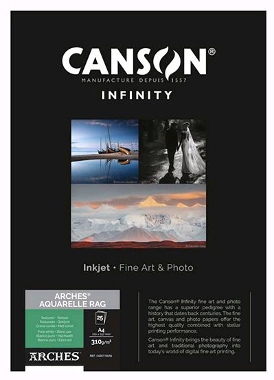 Canson Arches Aquarelle Rag 310 A4 210x297mm