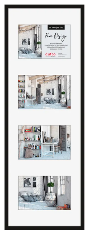 DUFCO Cadre de l'image 10x15 cm 1420.00090 PANORAMA noir