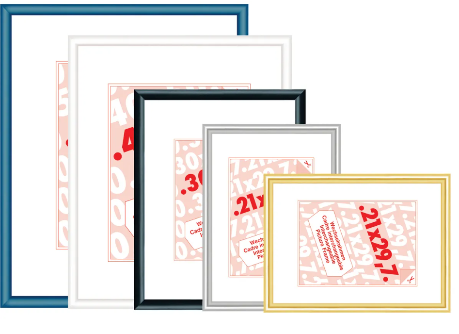 DEBEX Cadre 50x70cm 725001500700 Verre acrylic, white