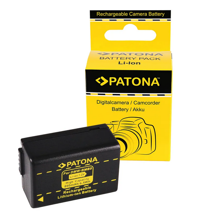 Patona Batterie Panasonic DMW-BMB9 (pour FZ-100/150/45/48/62/72)