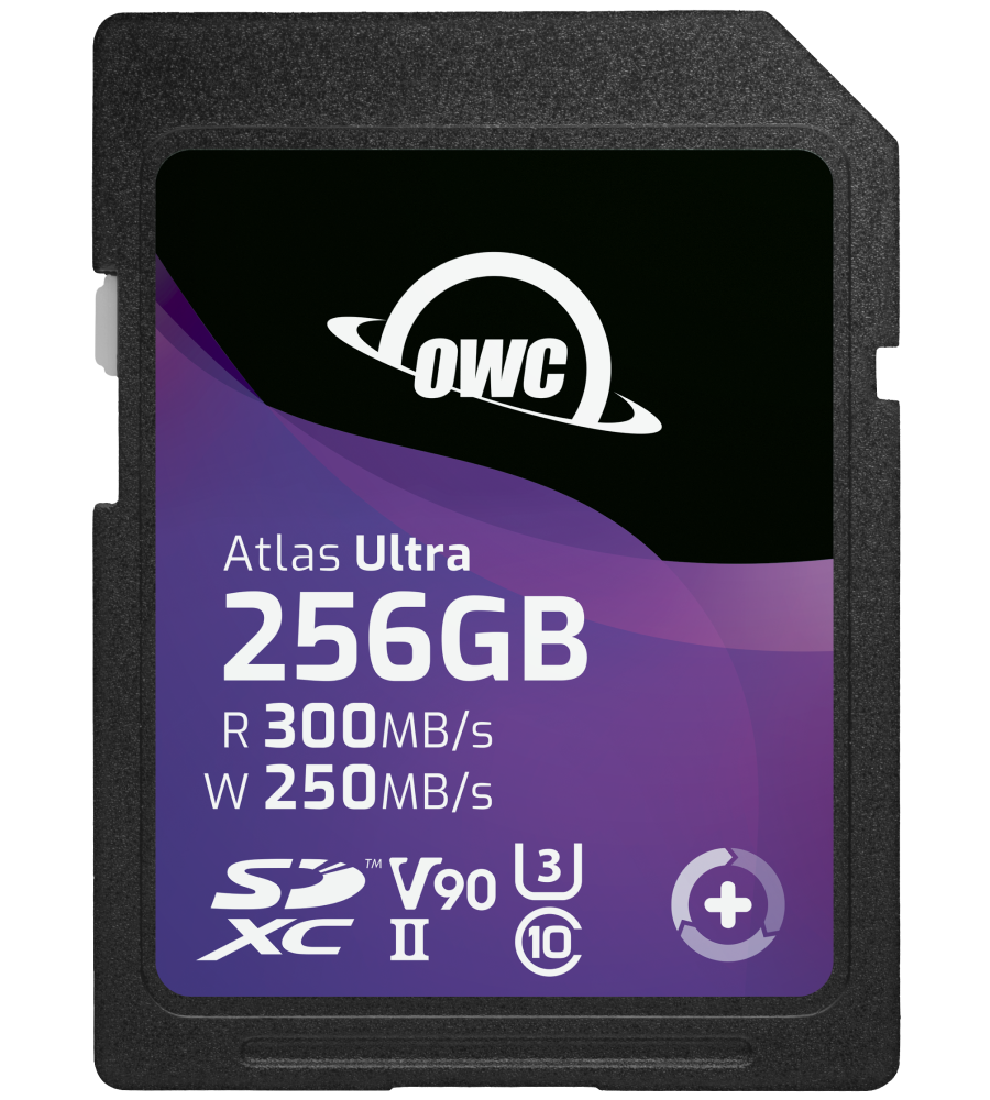 OWC Atlas Ultra S SDHC/XC UHS-II V92 256GB SDXC R:300MB/s W:250MB/s