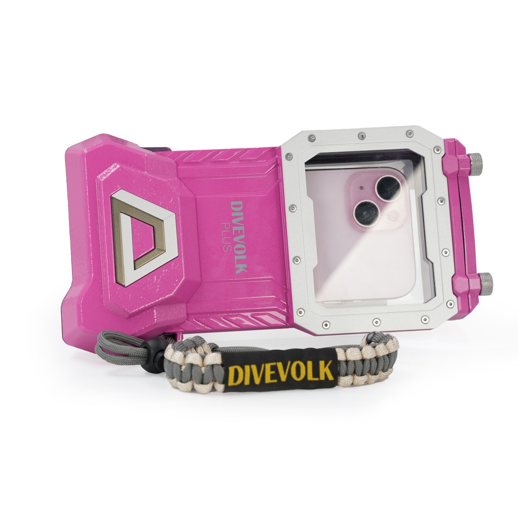 Divevolk SeaTouch 4 Max Plus Pink Boîtier sous-marin pour smartphone
