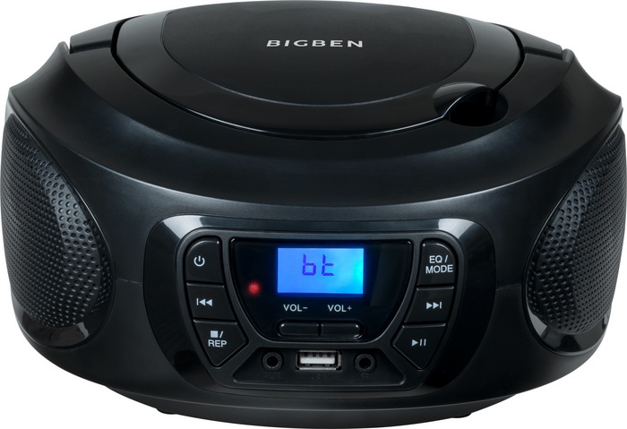 Bigben - Portable CD/Radio CD62 USB/BT - black