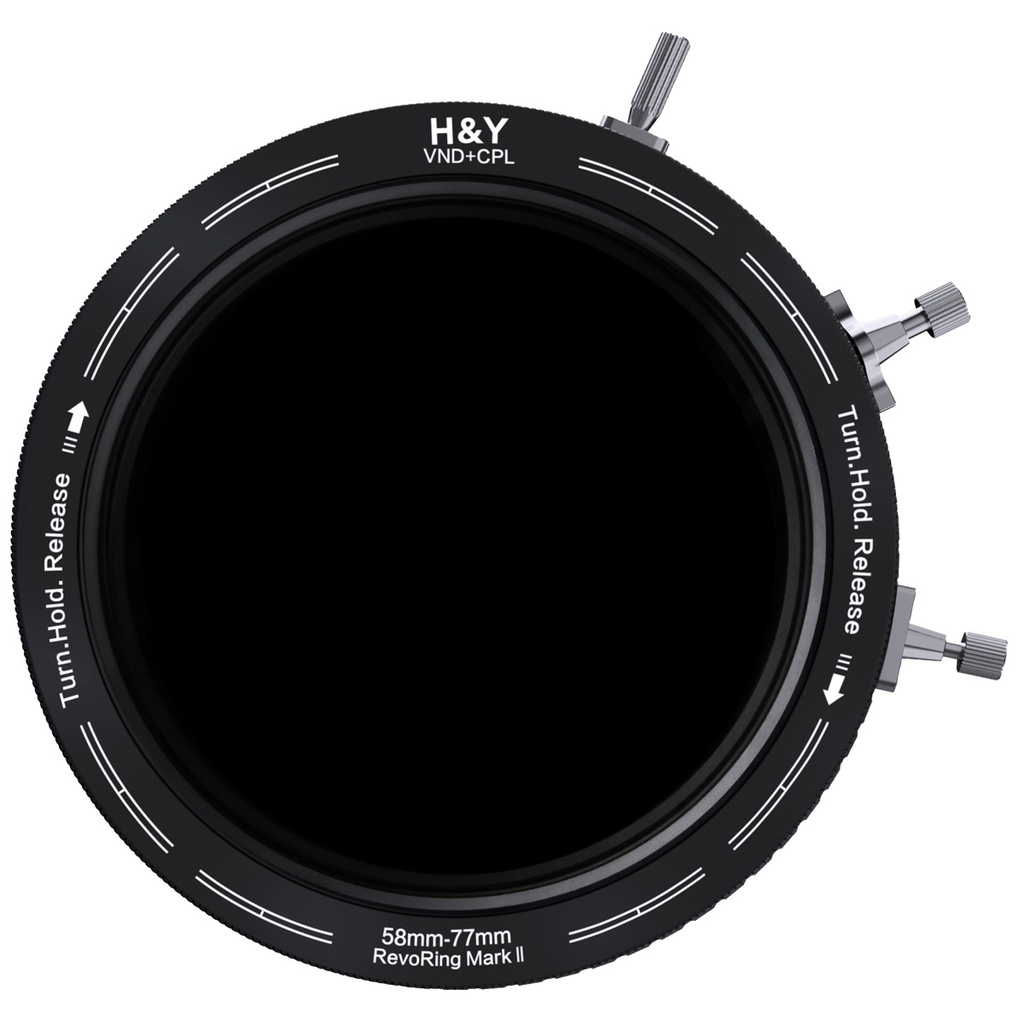H&Y RevoRing ND3-1000+CPL Filter Mark II 58-77mm