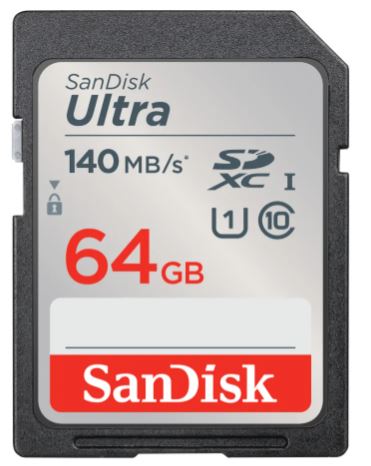 SanDisk Ultra 140MB/s SDXC 64GB