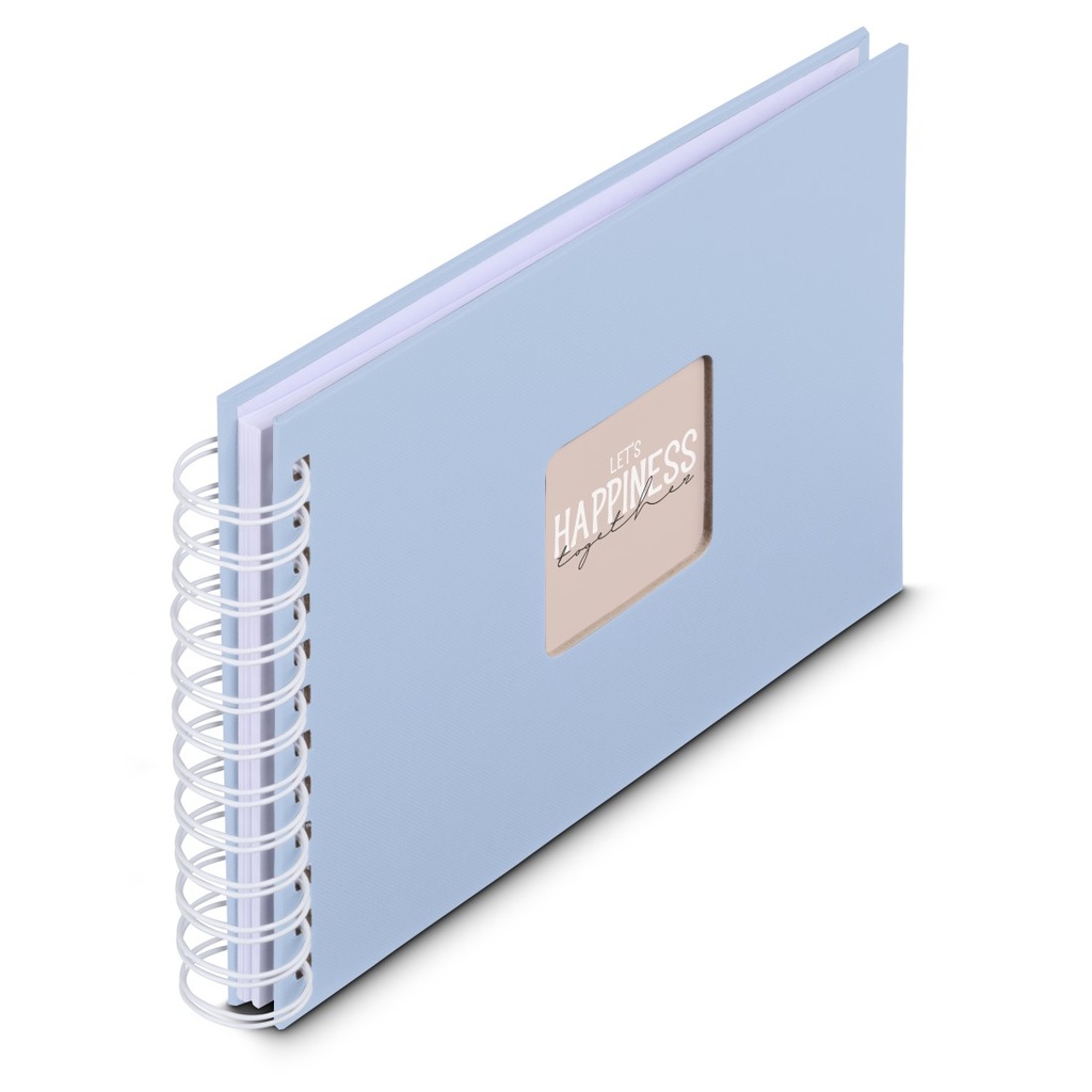 Hama Album à spirale "Fine Art", 24 x 17 cm, 50 pages blanches, Lagoon