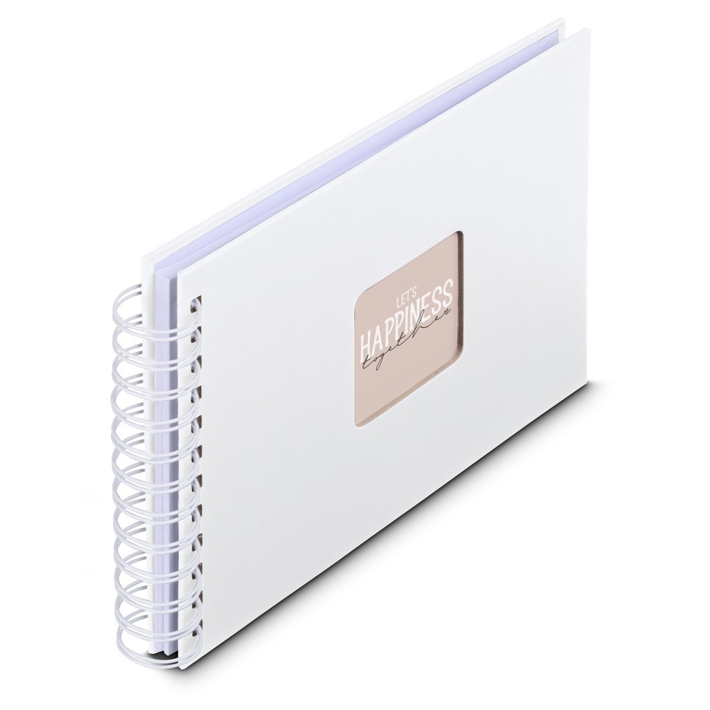 Hama Album à spirale "Fine Art", 24 x 17 cm, 50 pages blanches, Blanc