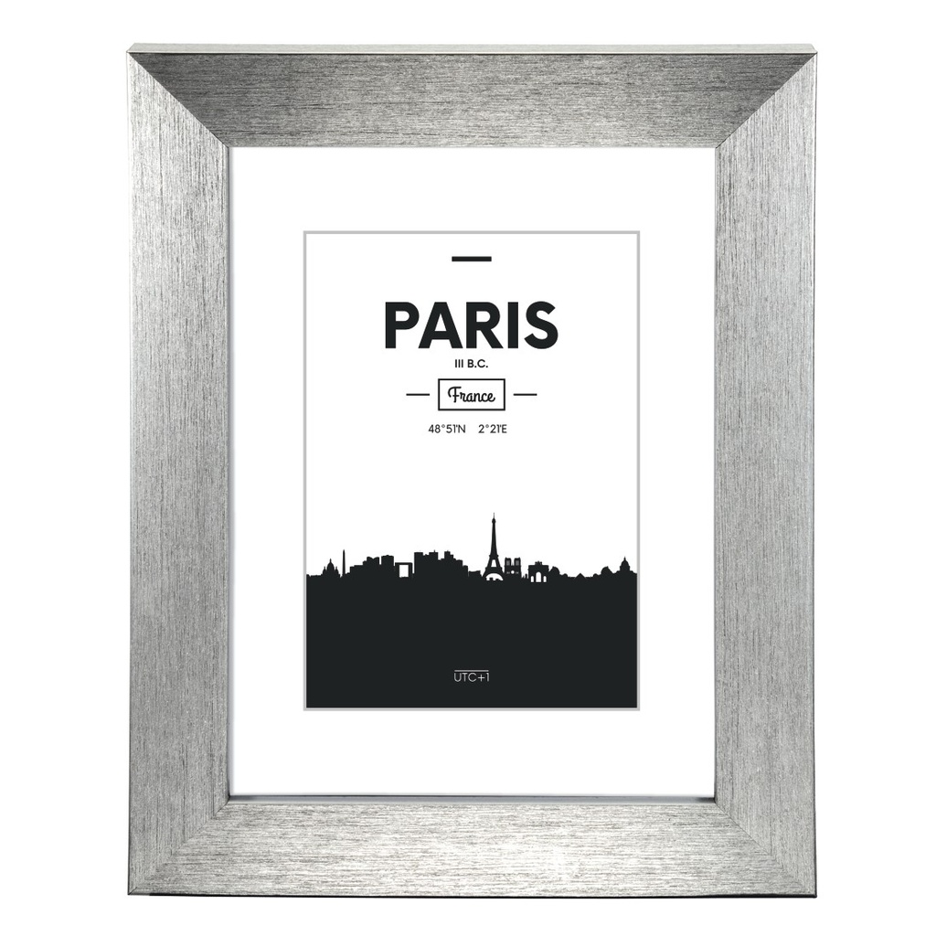 Hama Cadre photo en plastique "Paris", argenté, 21 x 29.7 cm