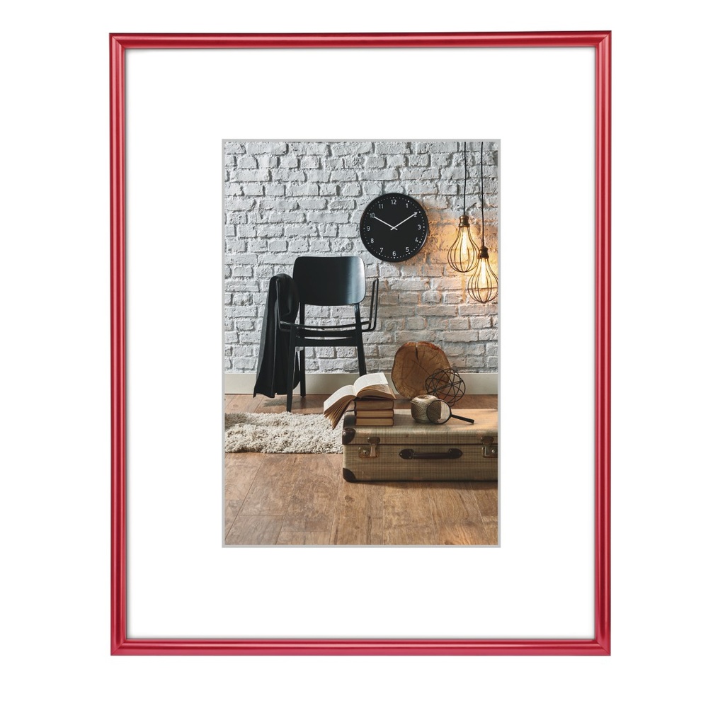 Hama Cadre photo en plastique "Sevilla", rouge, 13 x 18 cm