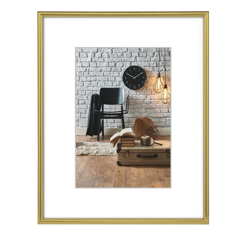 Hama Cadre photo en plastique "Sevilla", doré mat, 18 x 24 cm