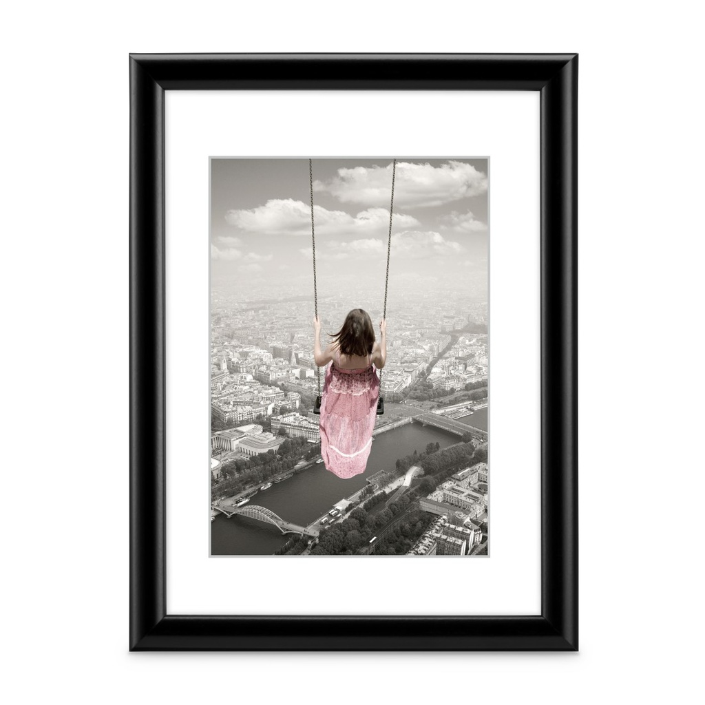 Hama Cadre photo en plastique "Swing", noir, 21 x 29.7 cm
