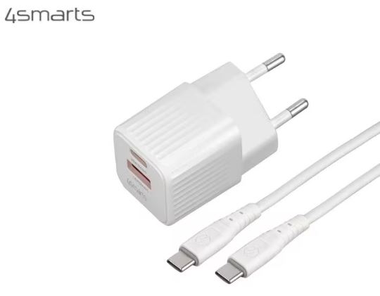 4smarts Chargeur mural USB VoltPlug Duos Mini PD 20 W + câble