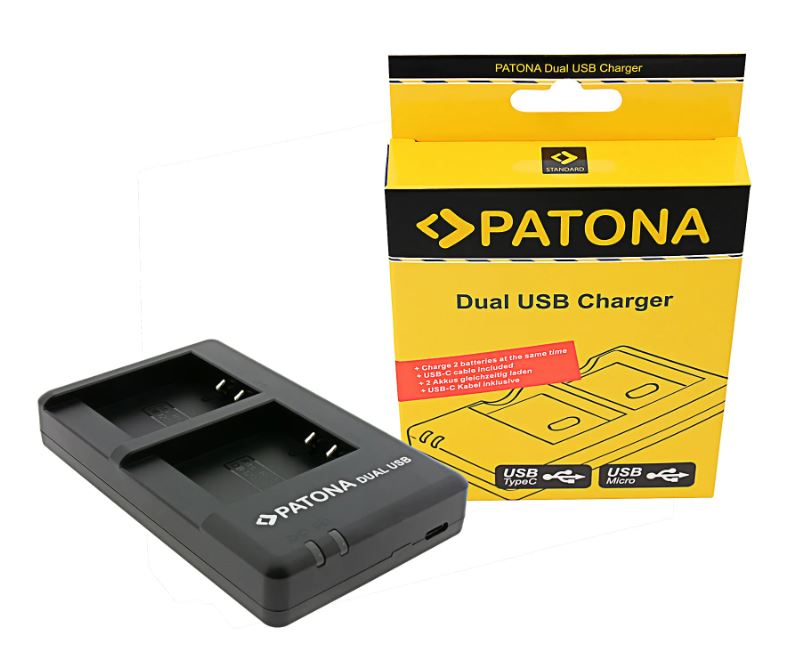Patona Chargeur Dual USB Ricoh DB-120