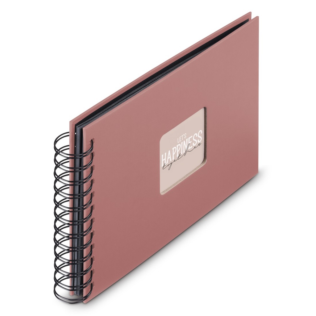 Hama Album à spirale "Fine Art", 24 x 17 cm, 50 pages noires, Terra