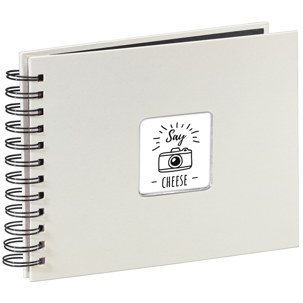 Hama Album à spirale "Fine Art", 24 x 17 cm, 50 pages noires, Craie