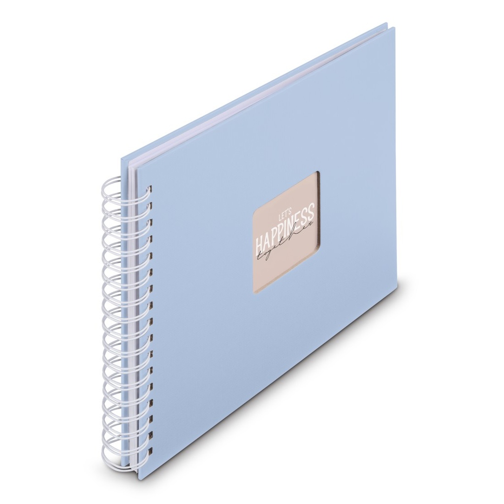 Hama Album à spirale "Fine Art", 28 x 24 cm, 50 pages blanches, Lagoon