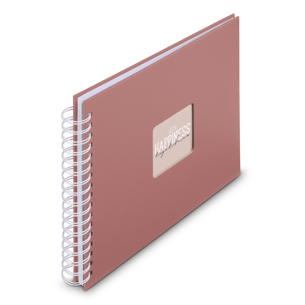 Hama Album à spirale "Fine Art", 28 x 24 cm, 50 pages blanches, Terra