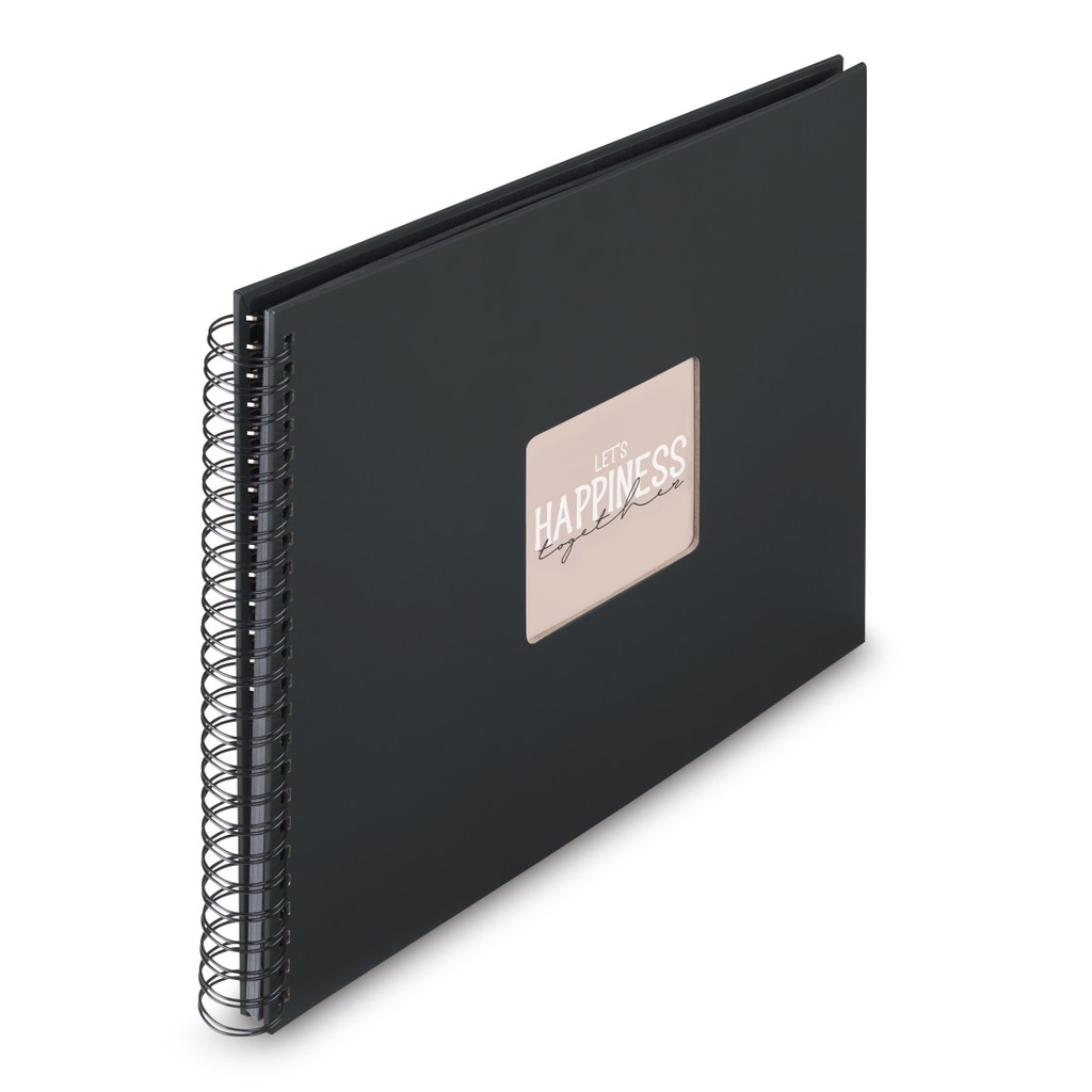 Hama Album à spirale "Fine Art", 36 x 32 cm, 50 pages noires, New Black