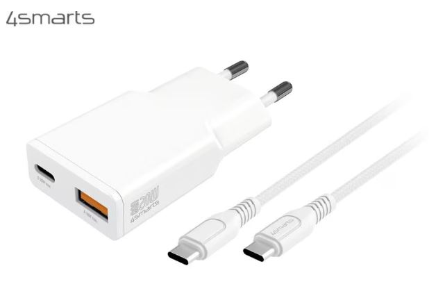 4smarts Chargeur mural USB PDPlug Slim Duos Blanc