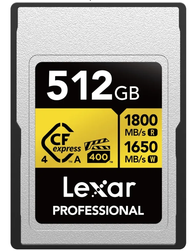 Lexar 1800MB/s CFexpress 4.0A 512GB Gold