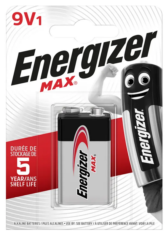 Energizer Max 9V (6LR61/522) BP-1
