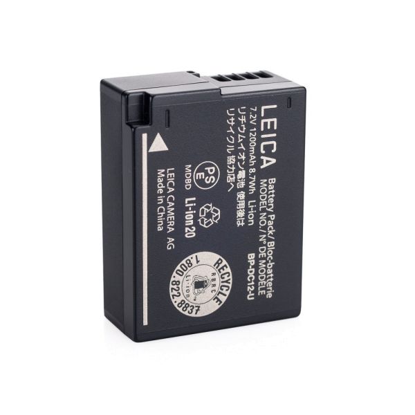 Leica Accu Lithium-Ion BP-DC12 pour LEICA Q / V-Lux 5 / CL Ref. 19500