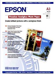 Epson Premium semi-gloss paper A3 20F