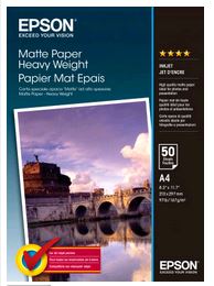Epson Matte Paper Heavy Weight A 4 50 F.