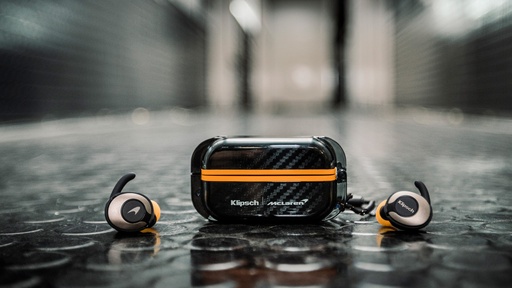 Klipsch T5 True Wireless Sport McLaren Orange Noir