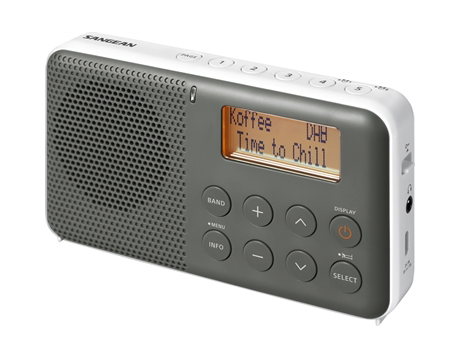 Sangean DPR-64 Pocket 640 Grey-White