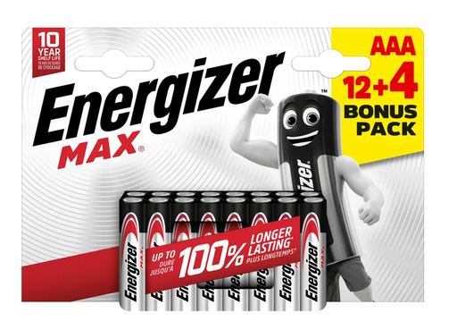 Energizer Max AAA Promo 12+4