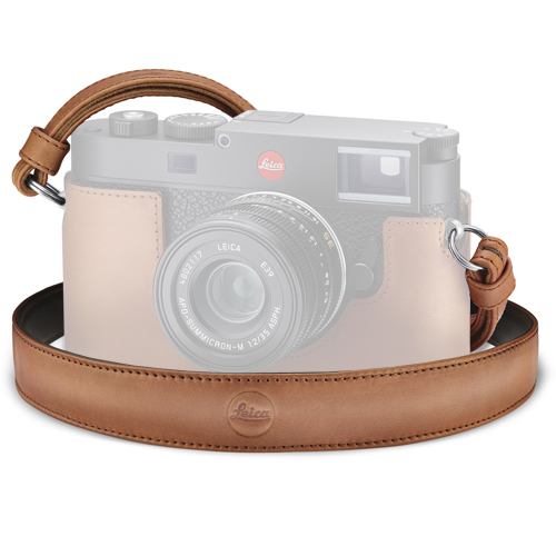 Leica Courroie cuir, Cognac N°24036
