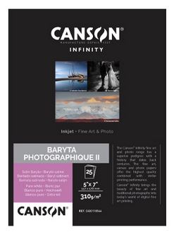 Canson Baryta Photographique II 5''x7'' (13x18cm) 25 feuilles