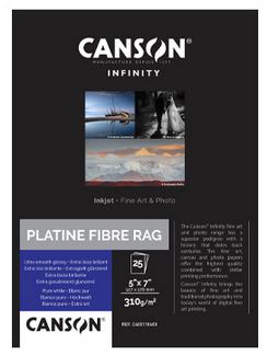 Canson Platine Fibre Rag 5''x7'' (13x18cm) 25 feuilles
