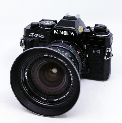 OCCASION Minolta X-700 MPS + MD Rokkor 25-50mm f4