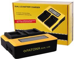 Patona Chargeur Dual LCD Panasonic BLC12