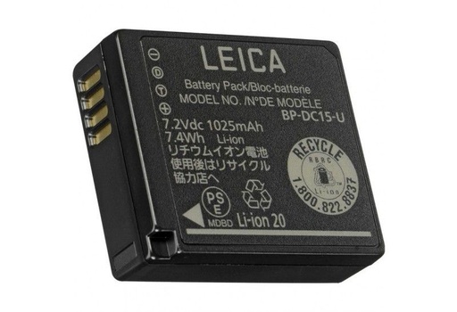 Leica Accu Lithium Ion BP-DC15 pour D-Lux 7 / C-Lux Ref. 18544