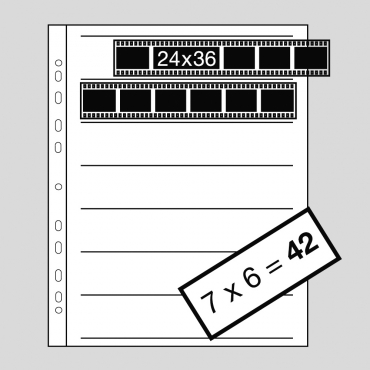 Kaiser Pochette Negatifs pour 35 mm, Pergamin, 100 Pieces K2510