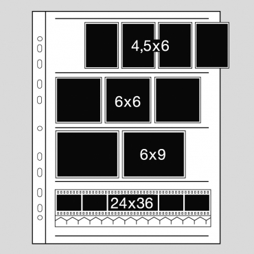 Kaiser Pochette Negatifs pour 60 mm Film, Pergamin, 100 Pieces K2610
