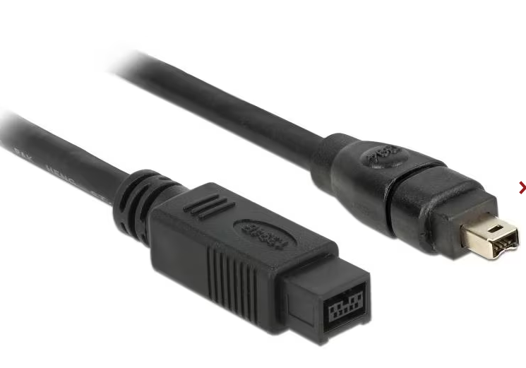 Delock Cable FireWire 400Mbps 9Pin-4Pin 2 m