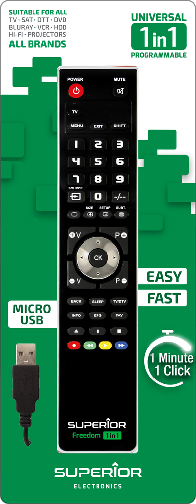 Superior Télécommande IR programmable 1.1 FREEDOM